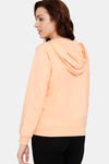 Zivame Soft Terry Fabric Knit Cotton Loungewear Top - Peach Nectar — thumbnail 3